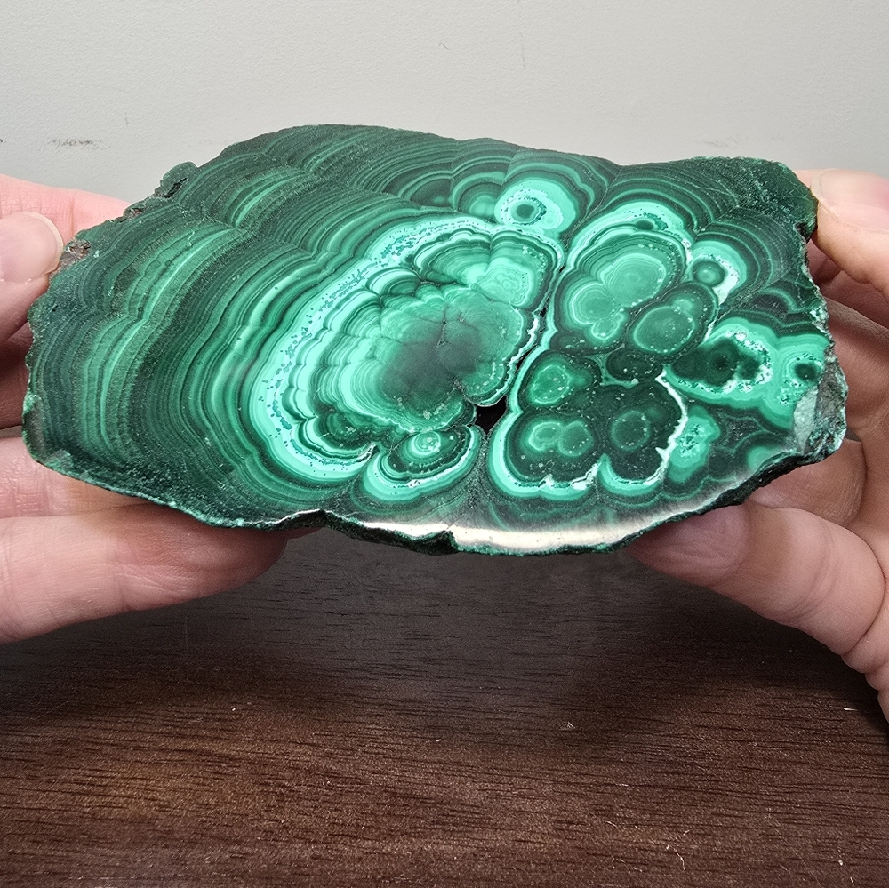 Malachite Crystal Slab 1.3 lbs - Picture 5 of 15